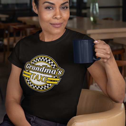 T-shirt Logo de taxi de grand-mère