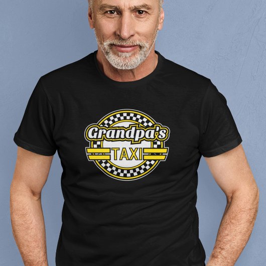 T-shirt Logo de taxi de grand-père
