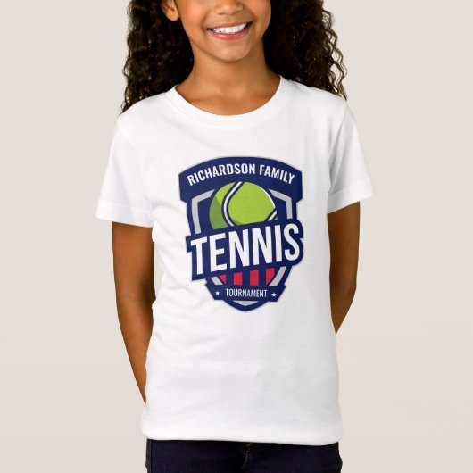 T-Shirt Logo de tennis personnalisé (Devant)