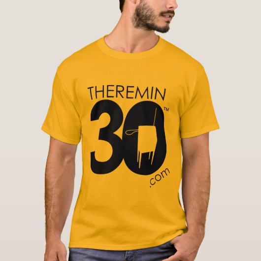 T-shirt Logo de Theremin 30 (noir) (Devant)