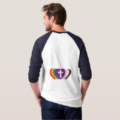 T-shirt Logo de trinité 3/4 avec RIC sur le dos (Dos entier)