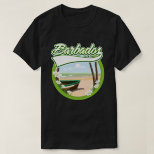 T-shirt logo de voyage à la Barbade