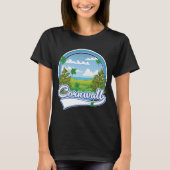 T-shirt Logo de voyage de Cornwall (Devant)