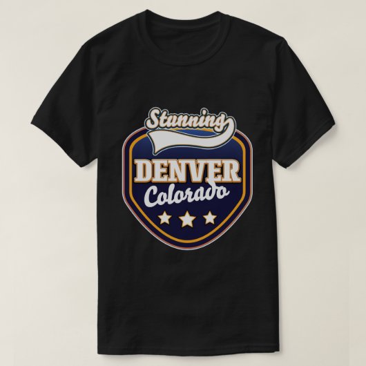 T-shirt Logo de voyage Denver Colorado (Design devant)