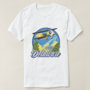 T-shirt logo de voyage du Delaware