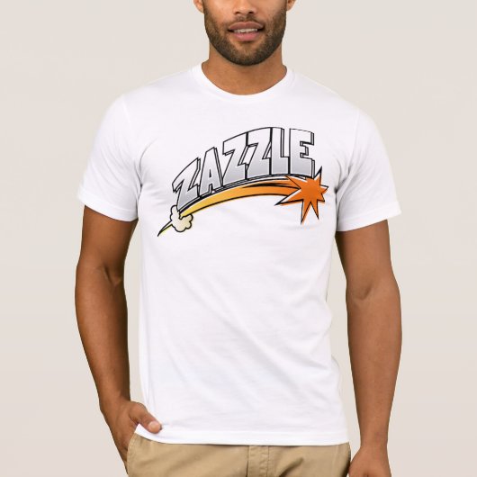 T-shirt Logo de Zazzle (style de bande dessinée) (Devant)