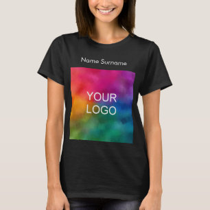 T-shirt Logo d'entreprise à double face pour femmes