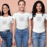 T-shirt Logo d'entreprise | Employé de l'entreprise<br><div class="desc">Logo d'entreprise | T-Shirt Employé de l'entreprise. Un simple et élégant modèle de t-shirt sur mesure dans un style moderne minimaliste qui peut être facilement modifié avec le logo de votre entreprise. Si vous avez besoin d'aide pour personnaliser ce produit, veuillez me contacter en utilisant le bouton de message ci-dessous...</div>