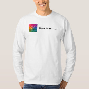 T-shirt Logo d'entreprise Employé Personnel Hommes Manches