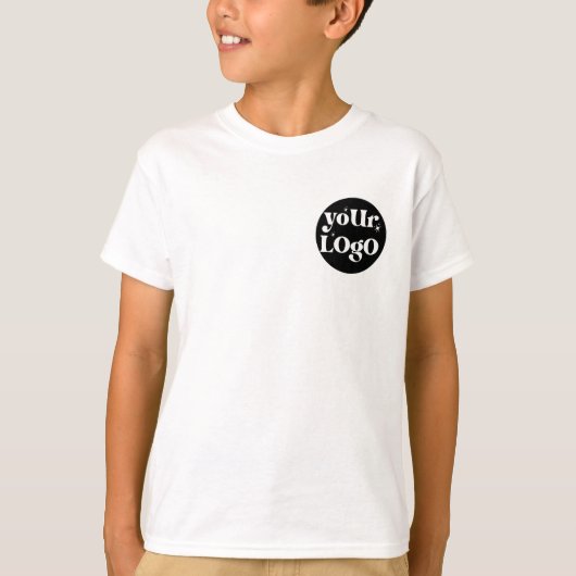 T-shirt Logo D'Entreprise Marqué Avant Et Arrière (Devant)