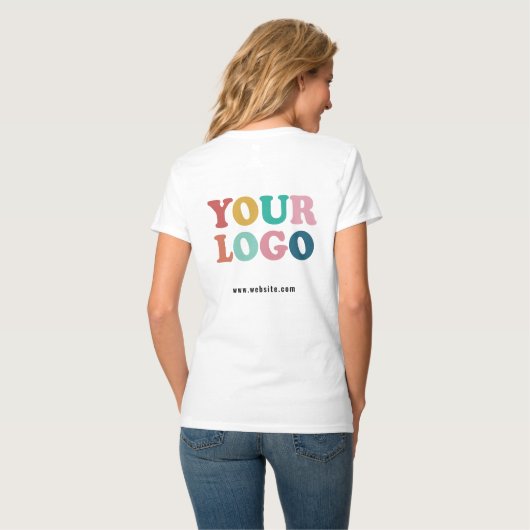T-shirt Logo d'entreprise personnalisé (Dos entier)