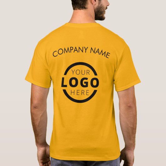 T-shirt Logo d'entreprise personnalisé Uniforme employé (Dos)
