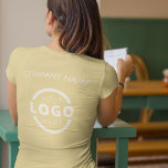 T-shirt Logo d'entreprise personnalisé Uniforme employé<br><div class="desc">Faites la promotion de votre entreprise sur votre t-shirt, où que vous alliez. Créez votre propre t-shirt personnalisé avec le logo de votre entreprise. L'impression peut être placée sur l'avant, la zone de poche et l'arrière. Porter des t-shirts promotionnels avec votre logo d'entreprise lors de salons professionnels et d'autres événements...</div>