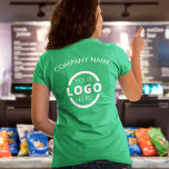 T-shirt Logo d'entreprise personnalisé Uniforme employé<br><div class="desc">Faites la promotion de votre entreprise sur votre t-shirt, où que vous alliez. Créez votre propre t-shirt personnalisé avec le logo de votre entreprise. L'impression peut être placée sur l'avant, la zone de poche et l'arrière. Porter des t-shirts promotionnels avec votre logo d'entreprise lors de salons professionnels et d'autres événements...</div>