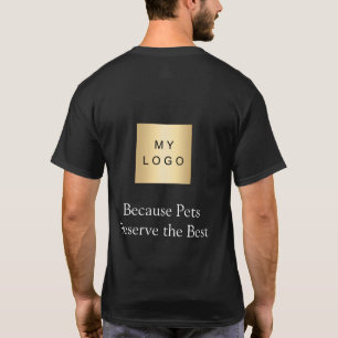 T-shirt Logo d'entreprise Promeneur de chien Chien Vêtemen