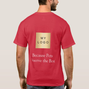 T-shirt Logo d'entreprise Promeneur de chien de compagnie