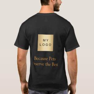 T-shirt Logo d'entreprise Promeneur de chien de compagnie