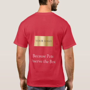 T-shirt Logo d'entreprise Promeneur de chien Staff Vêtemen