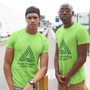 T-shirt Logo d'entreprise verte moderne