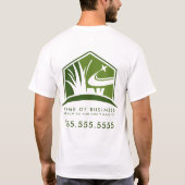 T-shirt Logo d'entretien de pelouse Professionnel Landscap (Dos)
