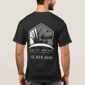 T-shirt Logo d'entretien de pelouse Professionnel Landscap (Dos)