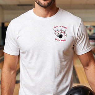 T-shirt Logo d'équipe de bowling Polo personnalisé Strik