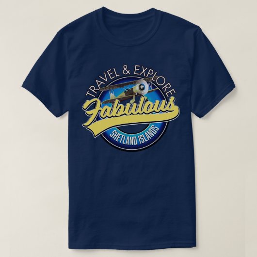 T-shirt Logo des îles Shetland (Design devant)