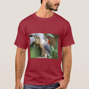 T-shirt Logo Design Oiseau Pic Bois – Le Rythme de la Natu