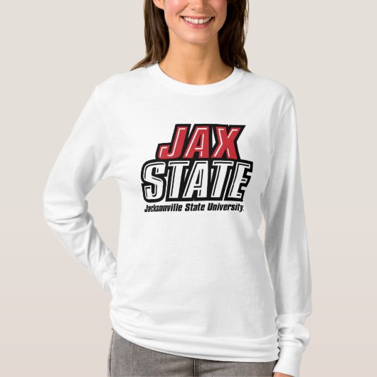 T-shirt Logo d'état de Jacksonville State University JAX S (Devant)