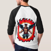 T-shirt Logo Devil Angel Esports - Fiery Conqueror Design (Dos)