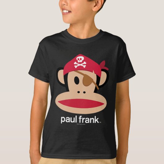 T-shirt Logo d'Halloween Julius Pirate Monkey (Devant)