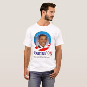 T-shirt Logo d'image d'Obama (Devant entier)