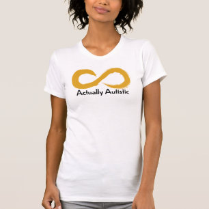 T-shirt Logo d'Infinité Or Autistique