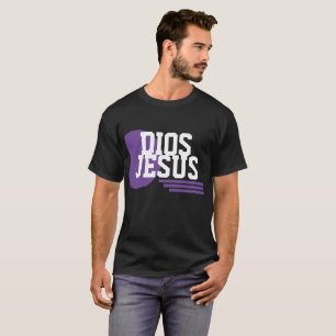 T-shirt Logo Dios Purple Faith Jésus Slang Chrétien