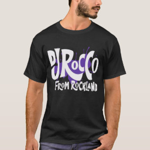 T-shirt Logo DJ Rocco From Rockland Lettre Blanche