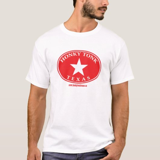 T-shirt Logo d'ovale de Tonk le Texas de Honky (Devant)