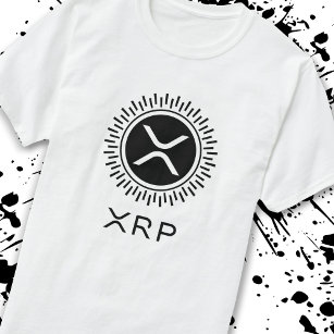 T-shirt Logo du cercle décoratif XRP Cryptomonnaie Crypto