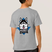 T-shirt Logo du chien cool Husky Tee (Dos)