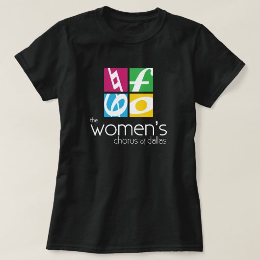 T-shirt Logo du choeur féminin de Dallas (Design devant)