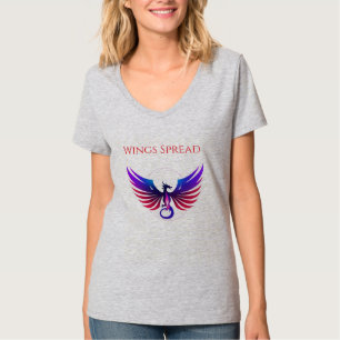 T-shirt Logo du dragon à dégradé symétrique