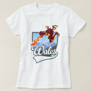 T-shirt logo du dragon du pays de Galles