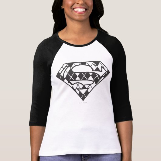 T-shirt Logo du Jacquard noir Supergirl (Devant)