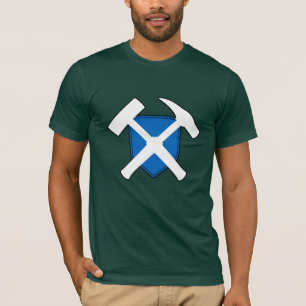 T-shirt Logo du marteau de géologue - Version Écosse