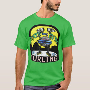 T-shirt Logo du monstre de curling de Gate City