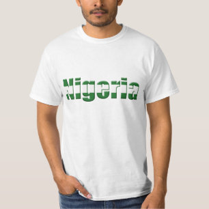 T-shirt Logo du Nigéria dans les couleurs du drapeau