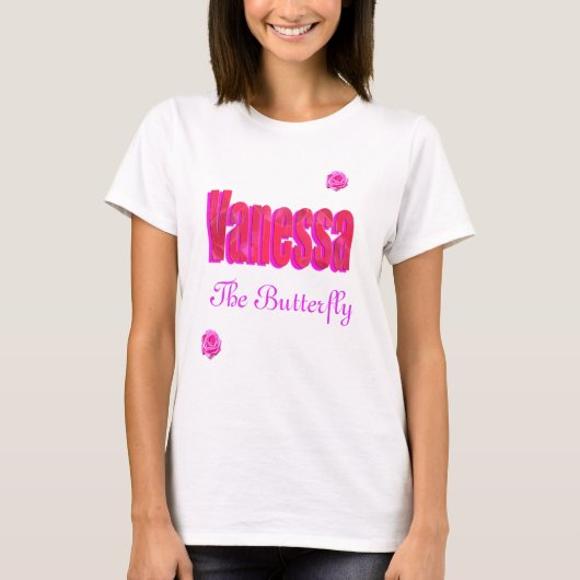 T-shirt Logo du nom de Vanessa, (Devant)