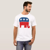 T-shirt Logo du parti républicain - GOP Elephant (Devant entier)