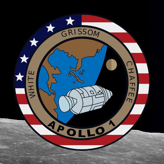 T-shirt Logo du patch de mission Apollo 1