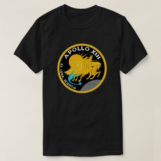 T-shirt Logo du patch de mission Apollo 13 NASA (Design devant)