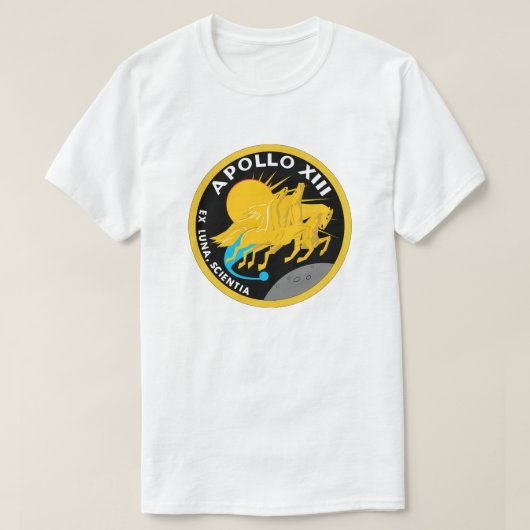 T-shirt Logo du patch de mission NASA Apollo 13 (Design devant)